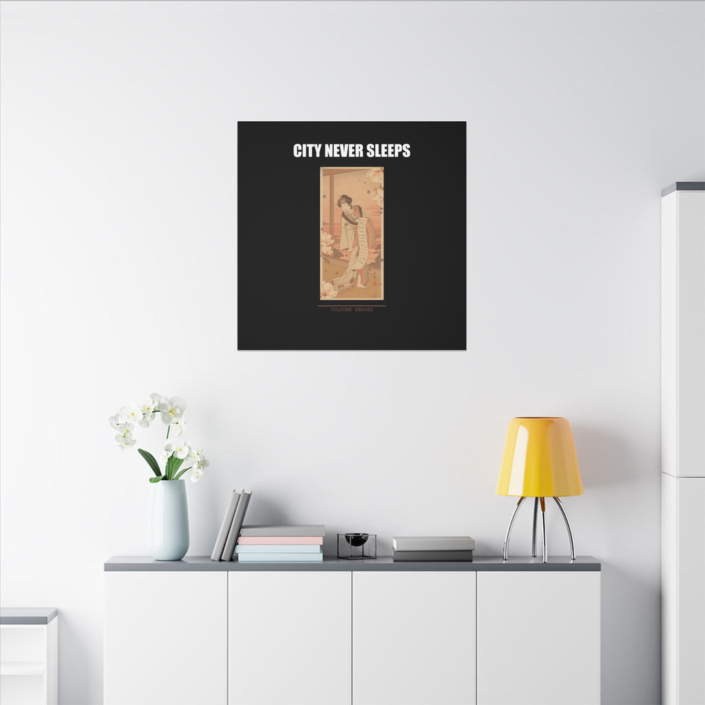 STREET CERTIFIED | The Second Yamashito Kinsaku As A Courtesan Standing In A Room — Matte Canvas