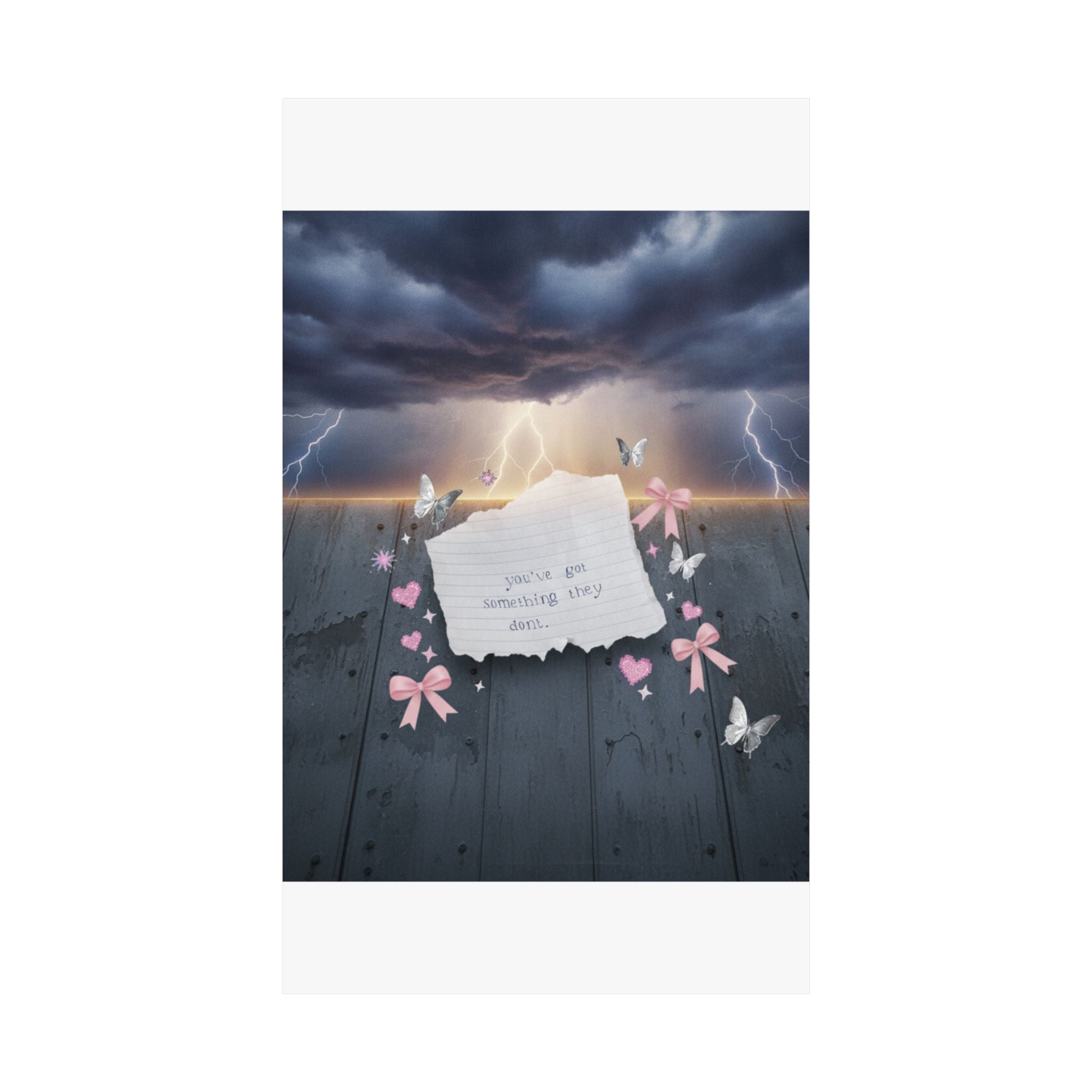 Dramatic Storm — Note — Matte Poster