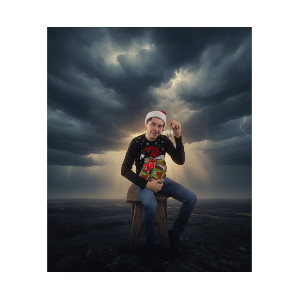 Dramatic Storm — Person — Matte Poster