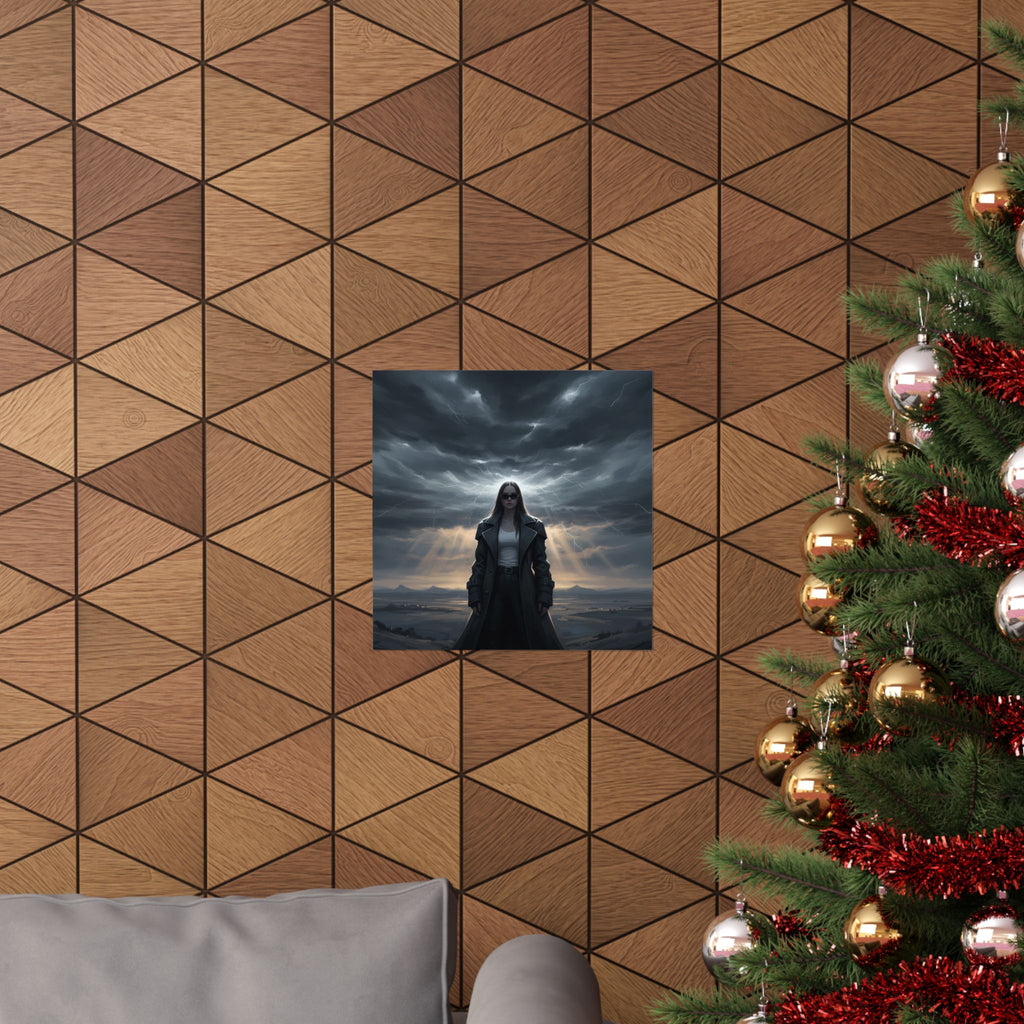 Dramatic Storm — Person — Matte Poster