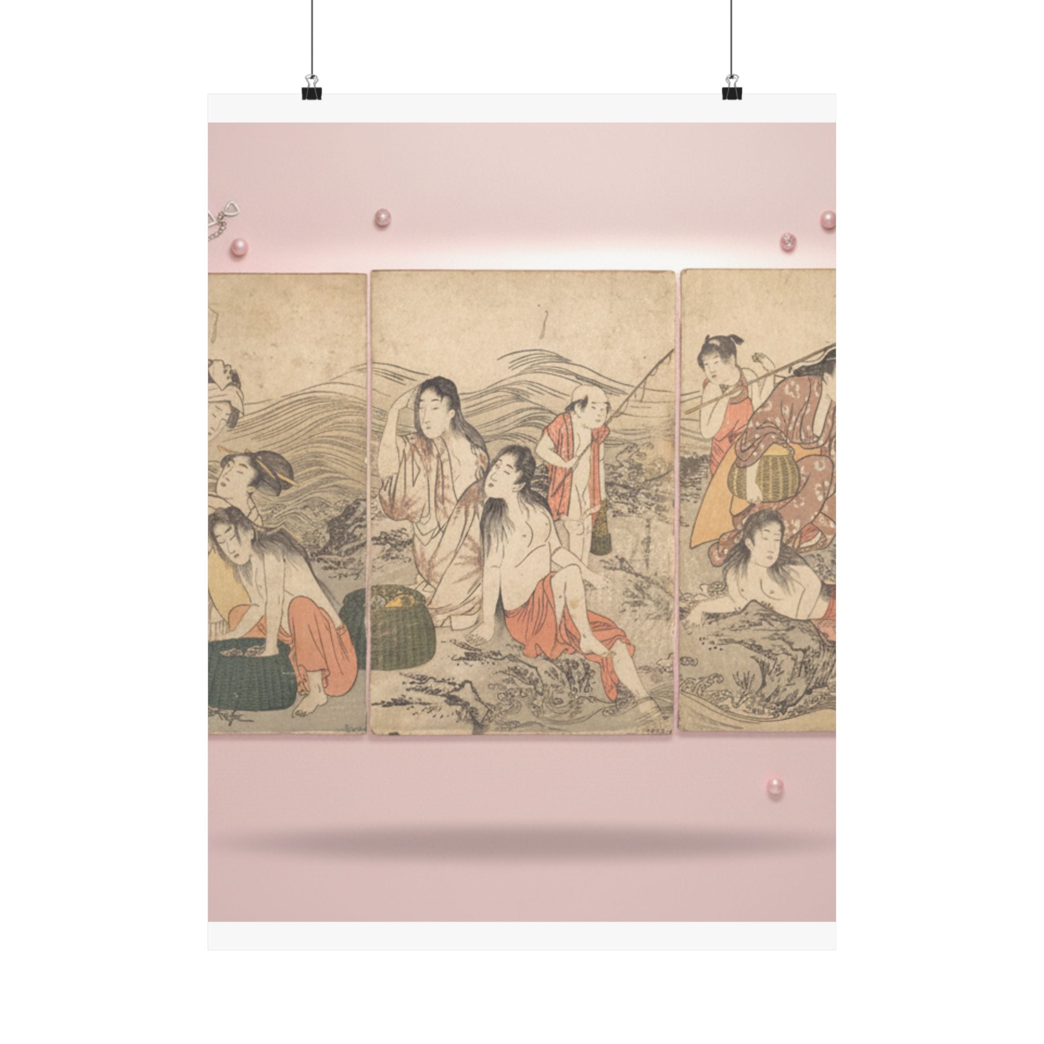 Product Marketing — Girl Fishers And Bathers — Matte Poster