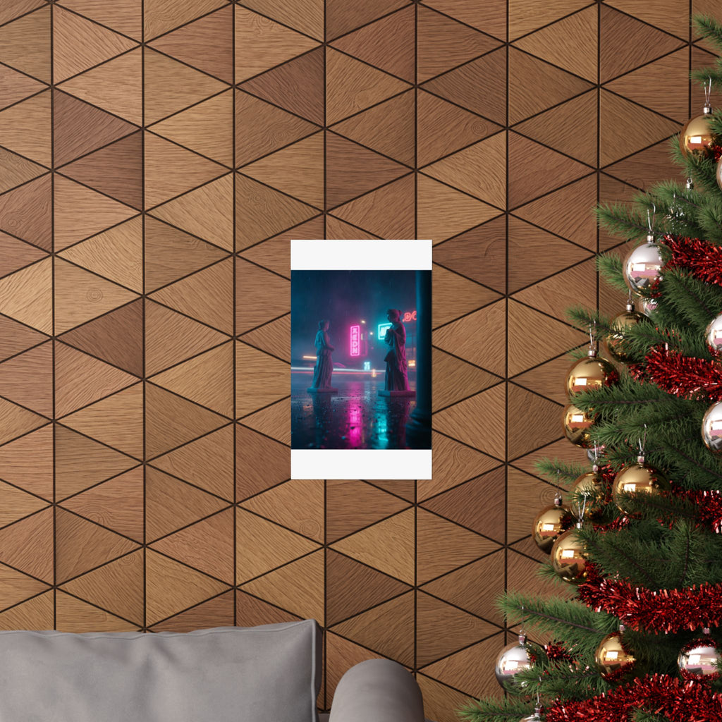Neon Noir — Person — Matte Poster