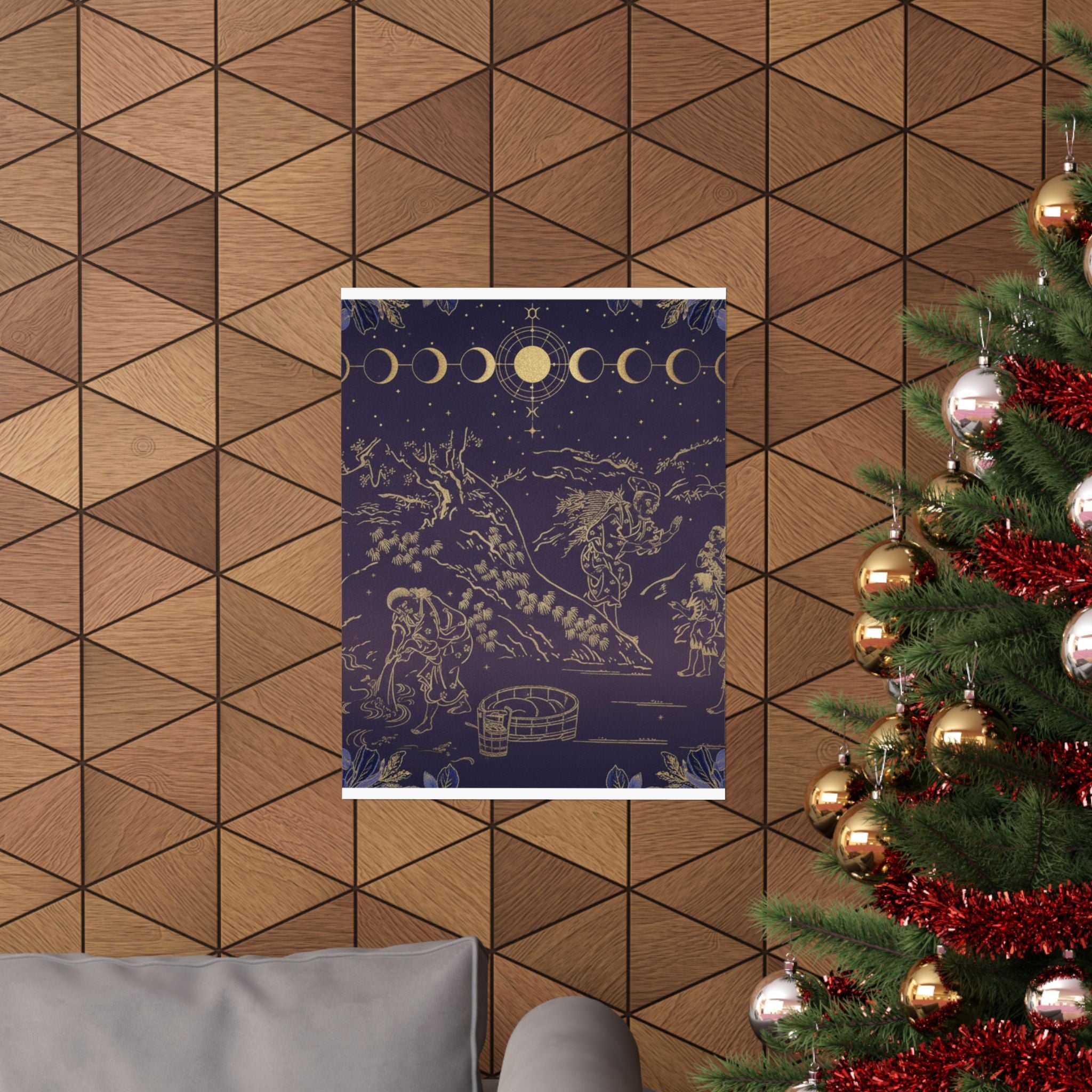 Celestial — Fagot–Gatherer Finds Boy With Sparrow — Matte Poster
