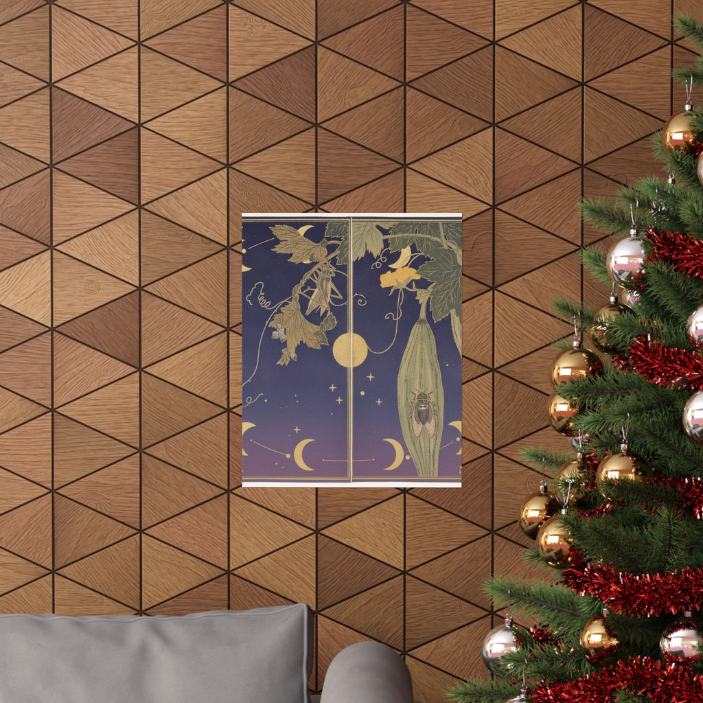 Celestial — Grasshopper (Kirigirisu); Cicada (Semi), From The Picture Book Of Crawling Creat — Matte Poster