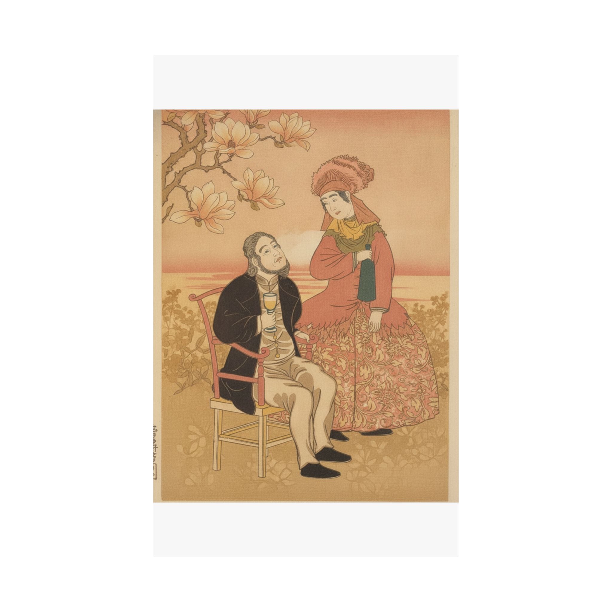 Southern Sunset — France, From The Series Pictures Of People From Foreign Lands (Gaikoku Jinbutsu  — Matte Poster