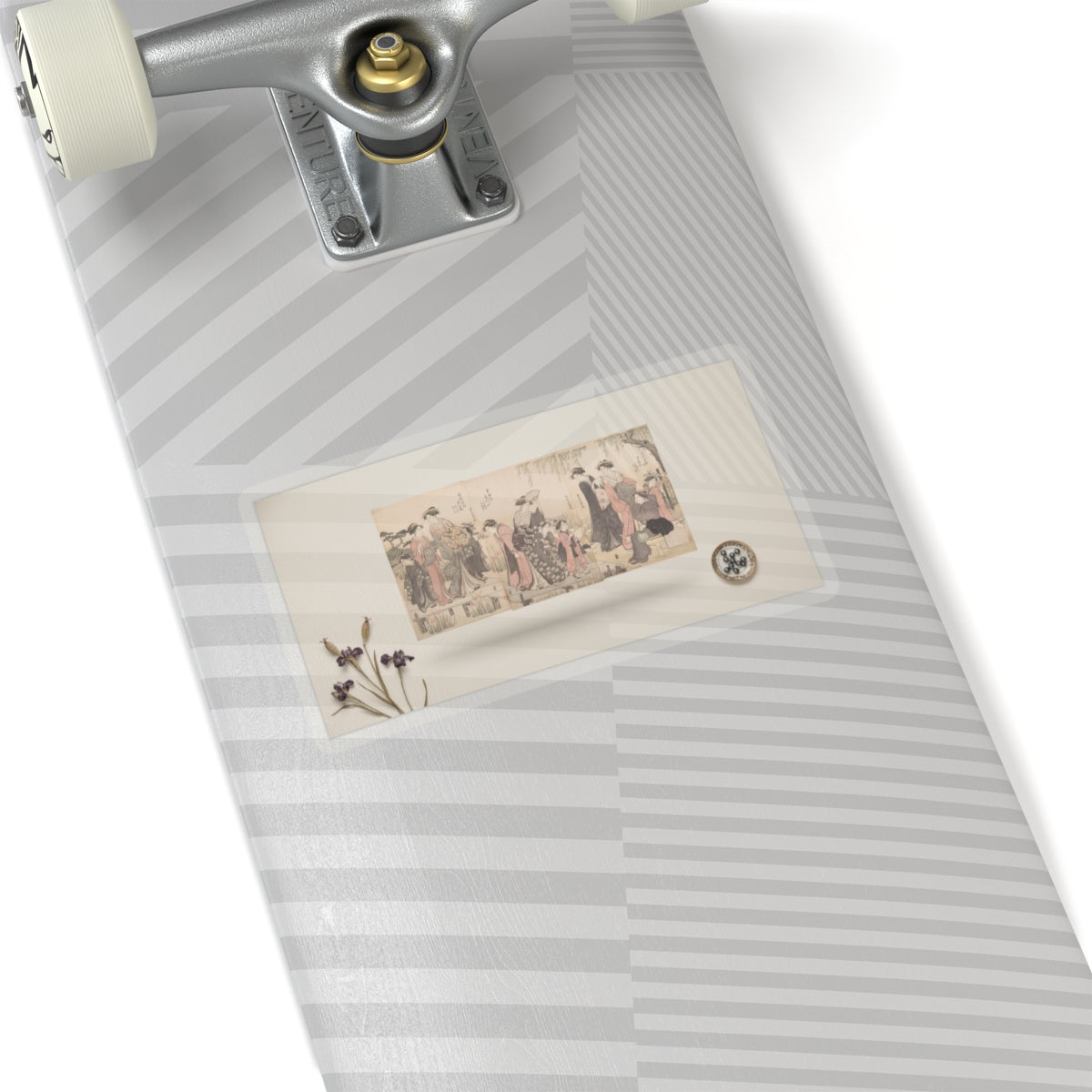 Product Marketing — Courtesans In An Iris Garden — Kiss-Cut Sticker