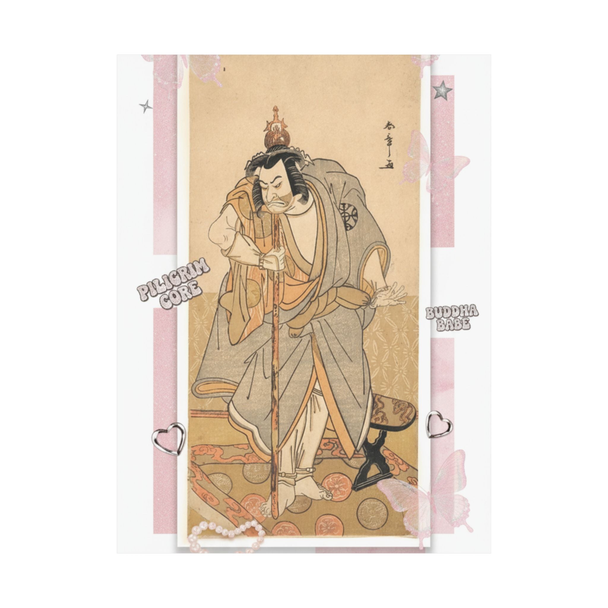 Ecommerce Main — The Actor Nakamura Nakazo As A Rokuju-Rokubu (Pilgrim To Buddhist Temple) — Matte Poster