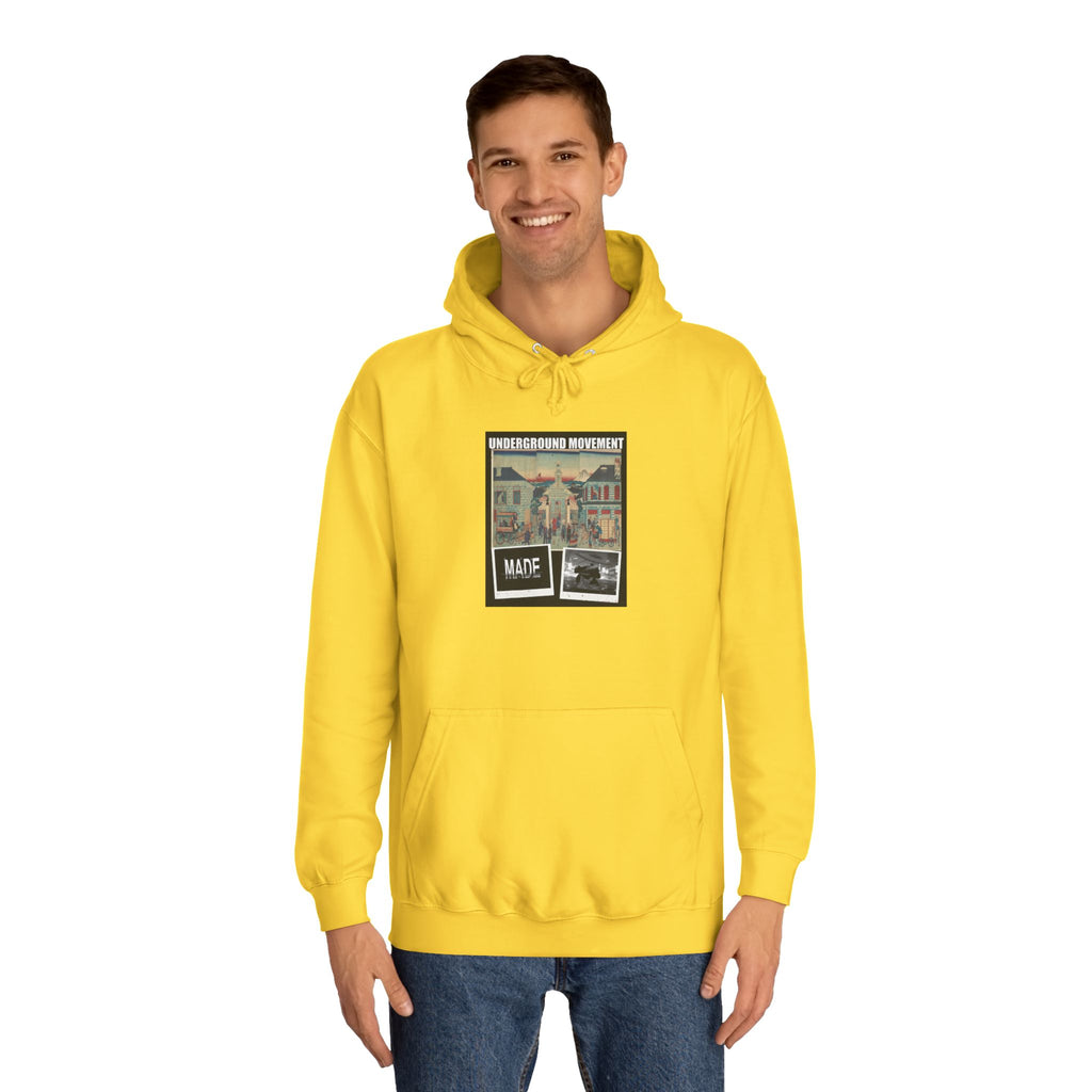 UNDERGROUND MOVEMENT | Illustration Of Foreign Residences And The Catholic Church In Yokohama (Yokohama Collage Tee — Hoodie