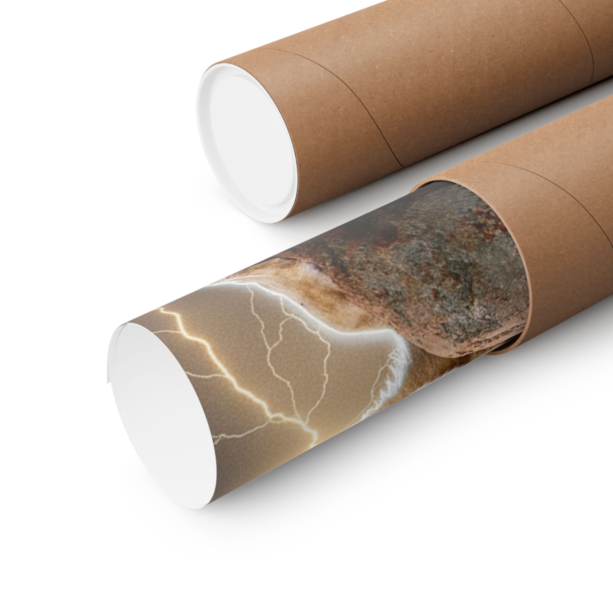 Dramatic Storm — Lion — Matte Poster