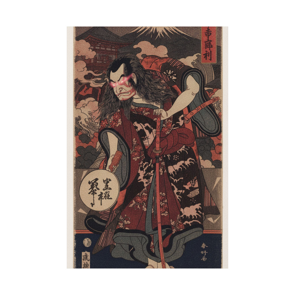Japanese Street — The First Nakamura Nakazo As A Samurai — Matte Poster