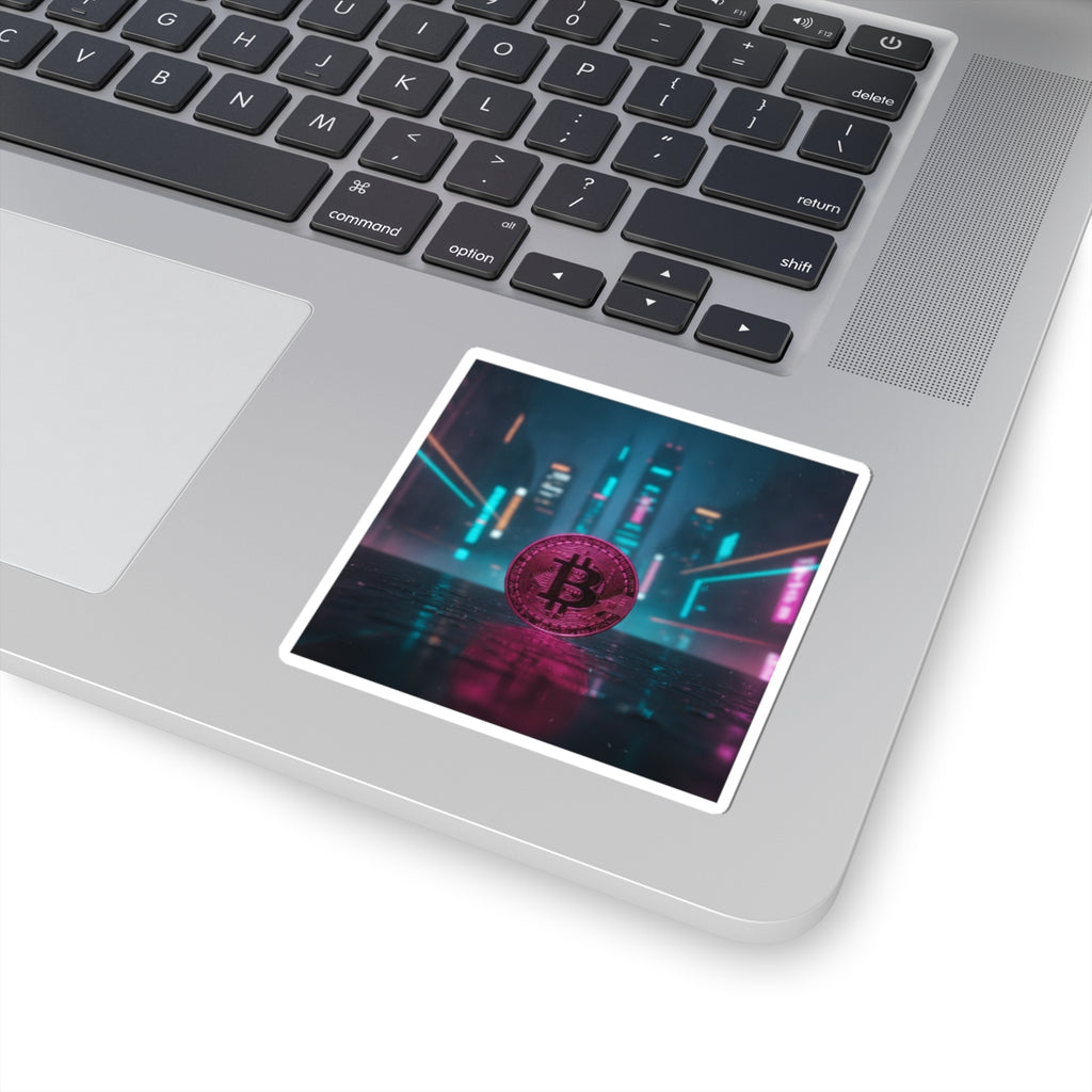 Neon Noir — Coin — Kiss-Cut Sticker