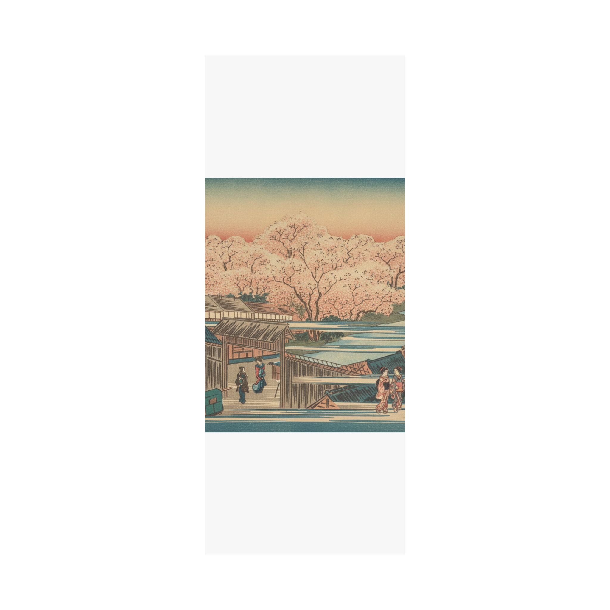 Scenic Nature — Morning Cherries At Yoshiwara — Matte Poster