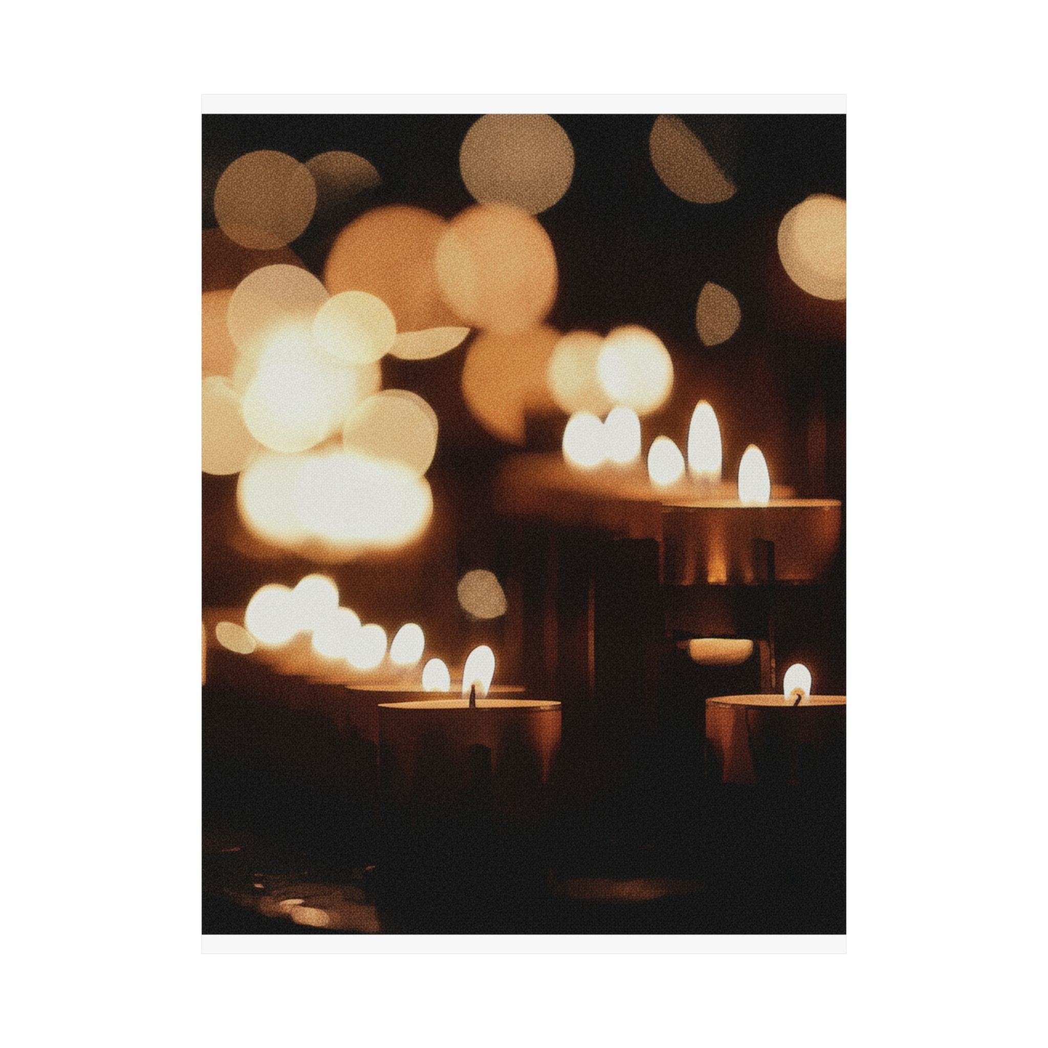 Southern Sunset — Candle — Matte Poster