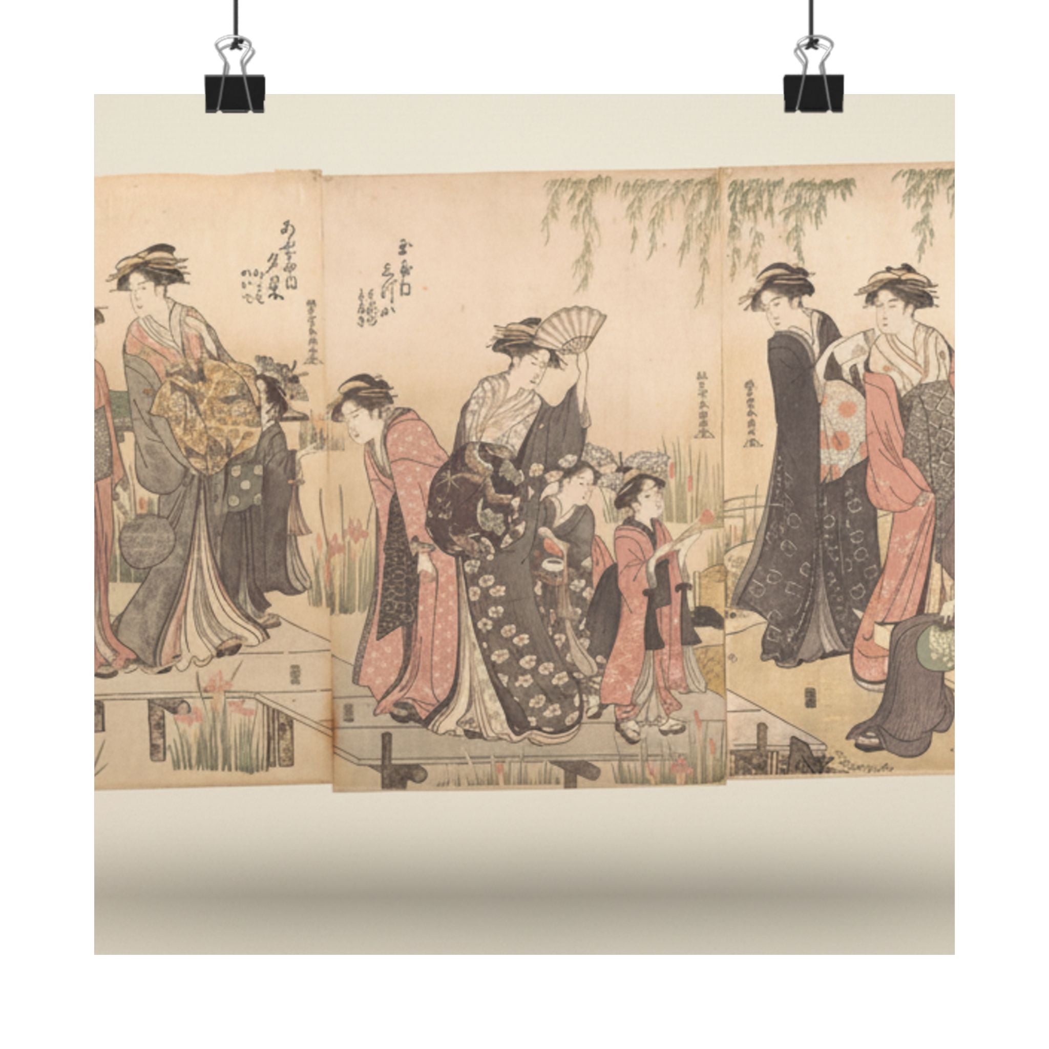 Product Marketing — Courtesans In An Iris Garden — Matte Poster