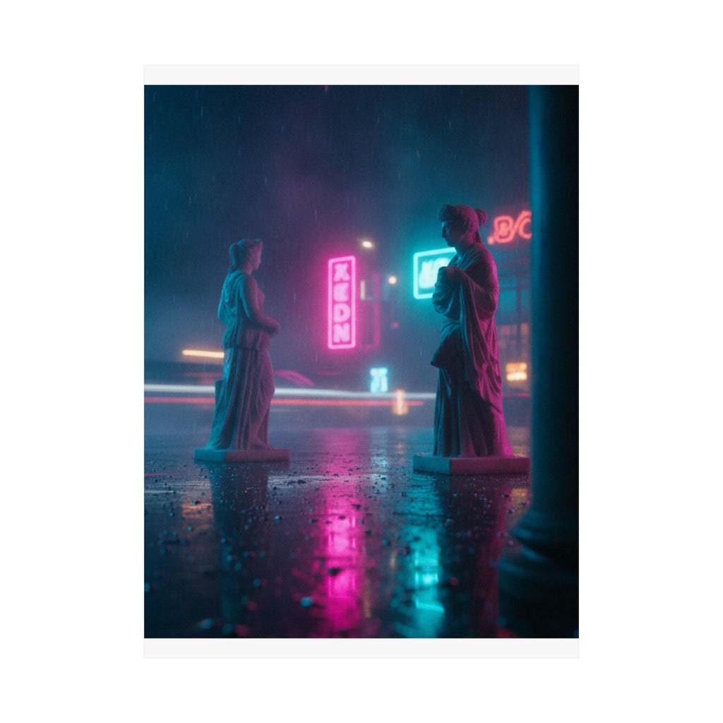 Neon Noir — Person — Matte Poster