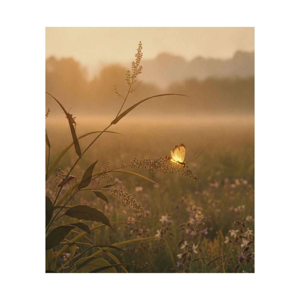 Scenic Nature — Tree Cricket (Matsumushi); Firefly (Hotaru), From The Picture Book Of Crawling C — Matte Poster