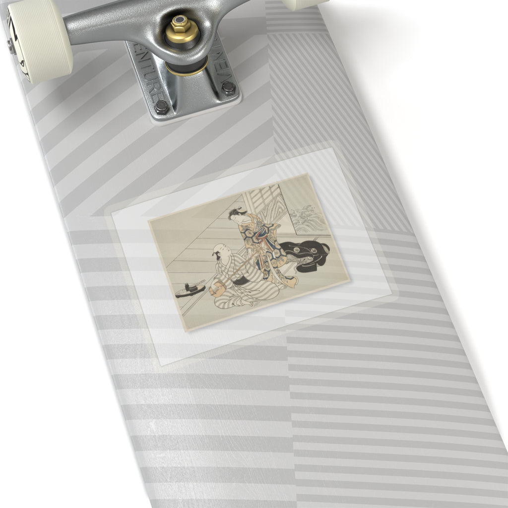 Ecommerce Main — Lady Interrupting Her Lover, Who Is Playing The Shamisen — Kiss-Cut Sticker