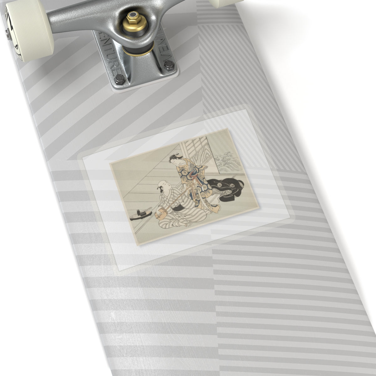 Ecommerce Main — Lady Interrupting Her Lover, Who Is Playing The Shamisen — Kiss-Cut Sticker