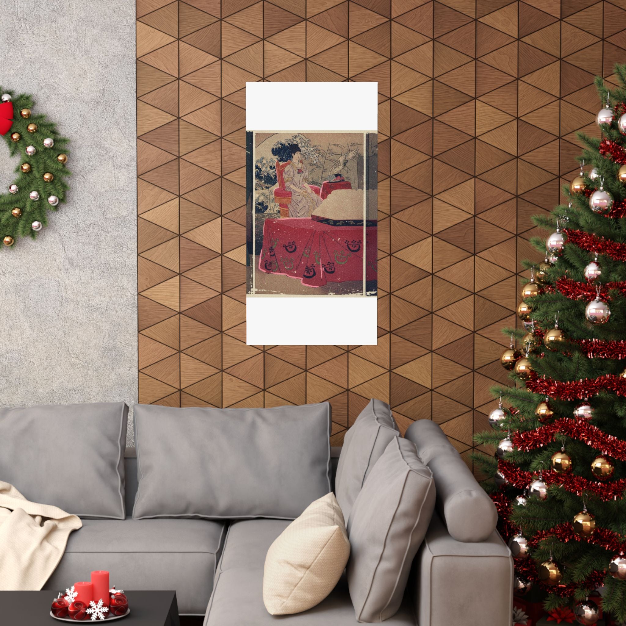 Japanese Street — Illustration Of The  Empress Visiting The General Staff Headquarters [To Present — Matte Poster