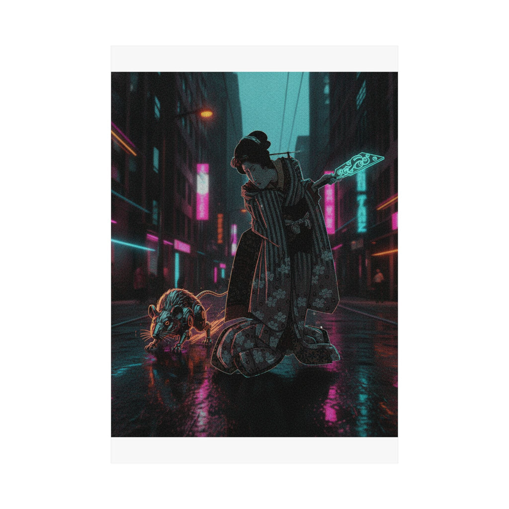 Fast Furious — New Year Greeting Card For "Rat" Year — Matte Poster