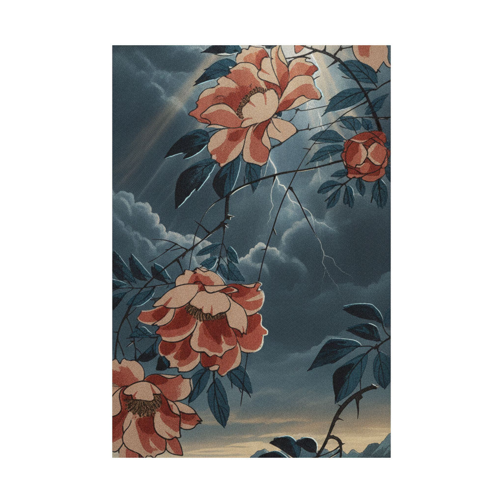Dramatic Storm — Rose — Matte Poster