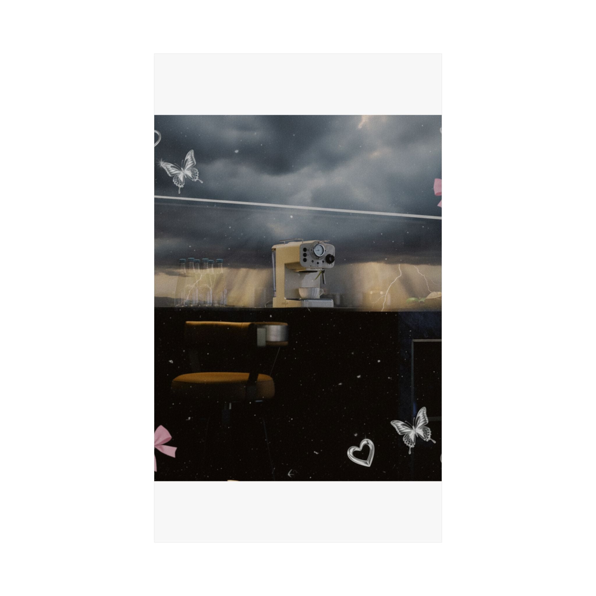 Dramatic Storm — Kitchen — Matte Poster