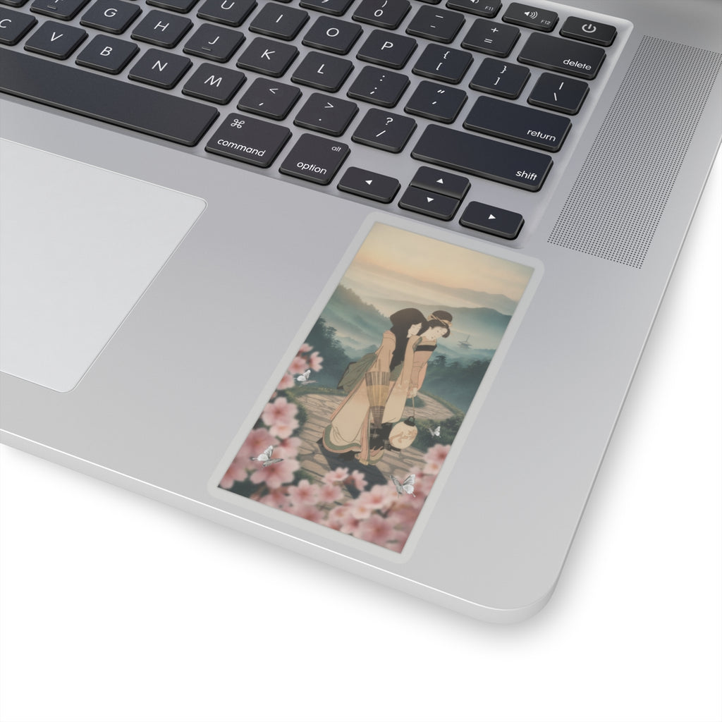 Scenic Nature — “Geisha” From The Series Three Amusements Of Contemporary Beauties (Tōsei Bijin  — Kiss-Cut Sticker
