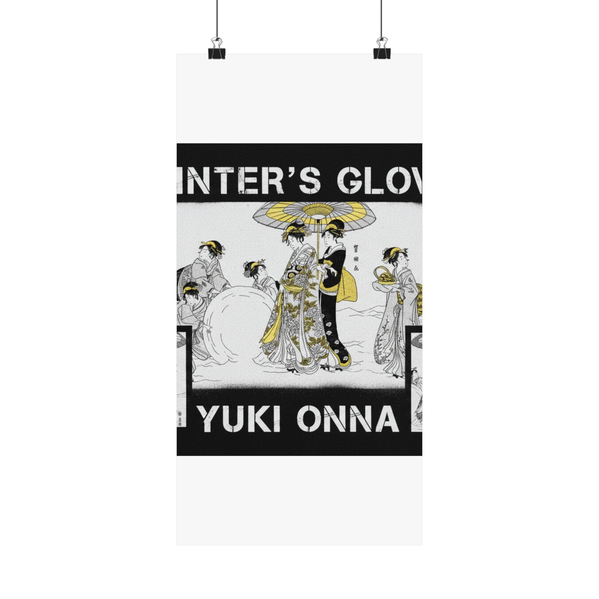 Streetwear Collage — Courtesans And Attendants Making A Giant Snowball — Matte Poster