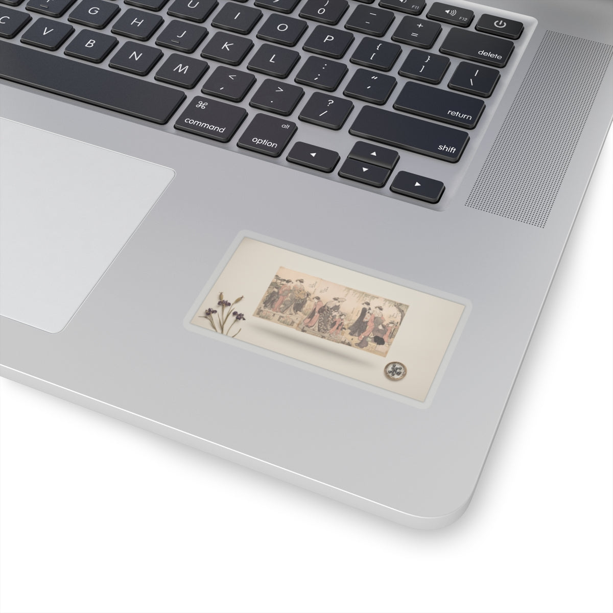 Product Marketing — Courtesans In An Iris Garden — Kiss-Cut Sticker