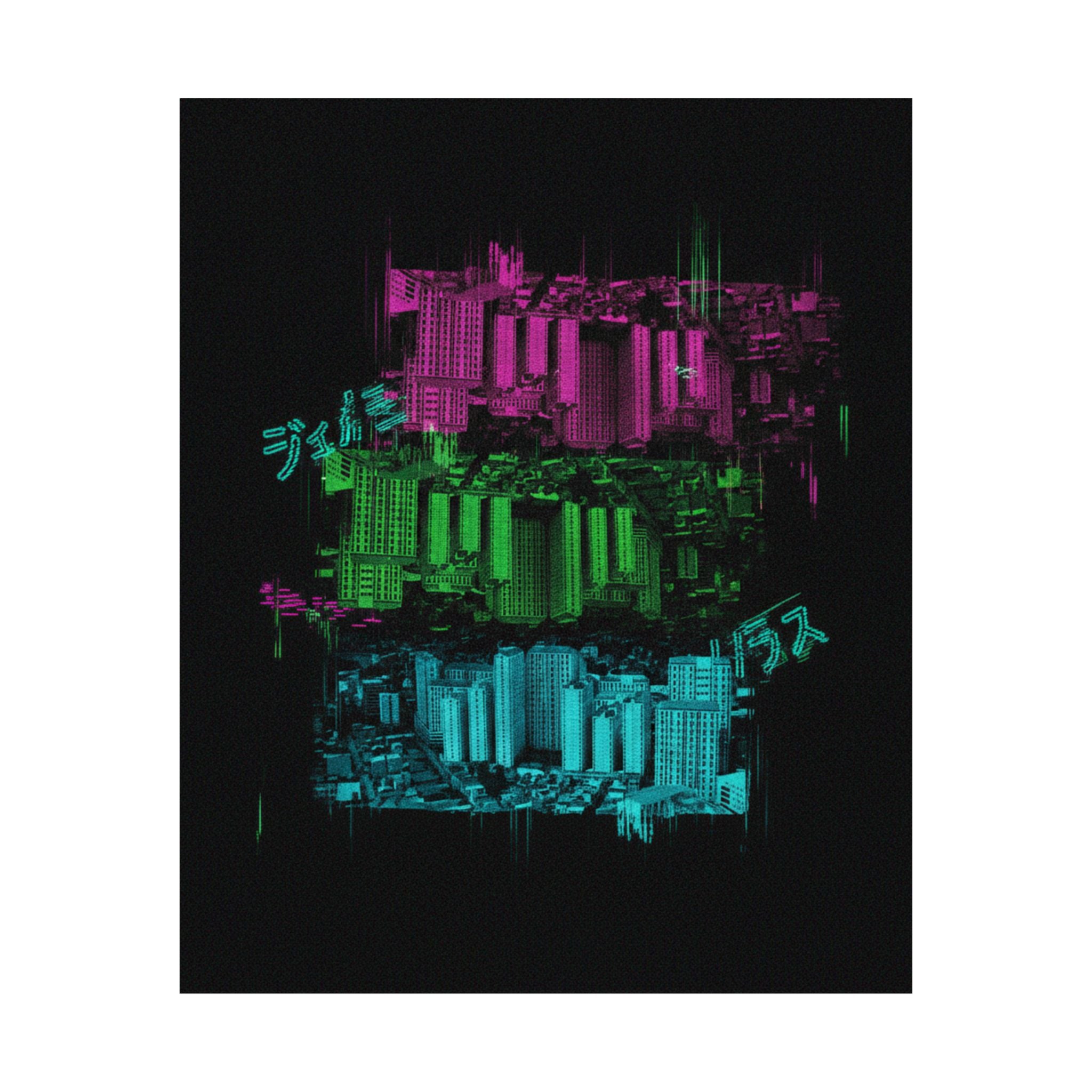 Glitch Culture — Cityscape — Matte Poster