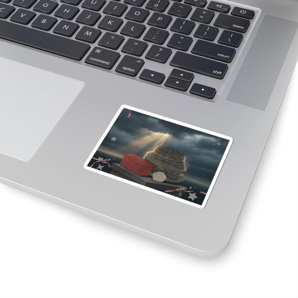 Dramatic Storm — Fire-Holder And Tea-Box — Kiss-Cut Sticker