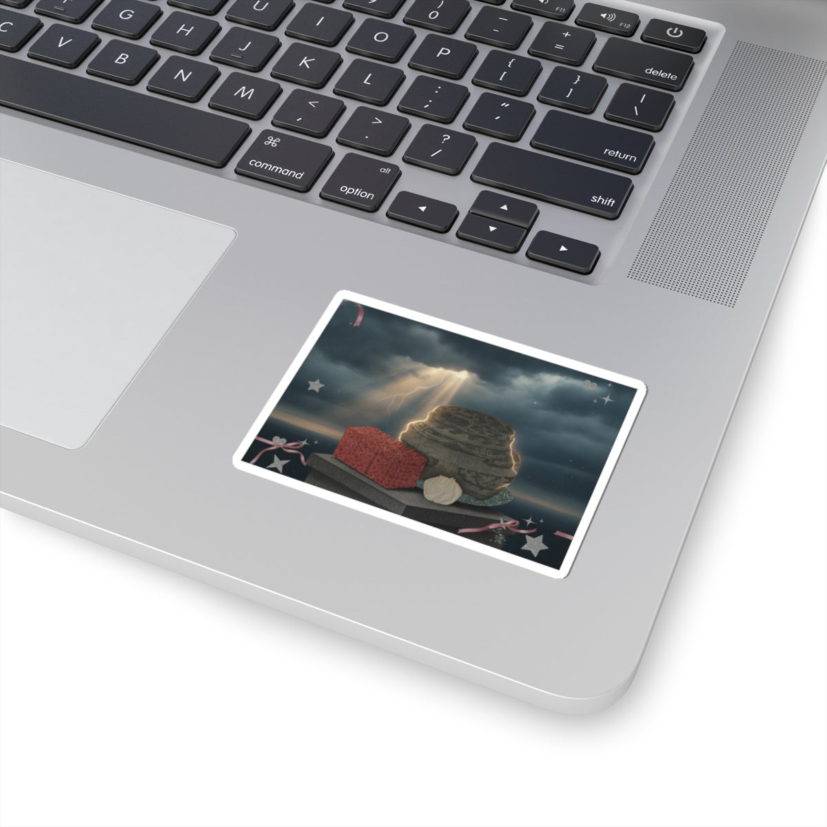 Dramatic Storm — Fire-Holder And Tea-Box — Kiss-Cut Sticker