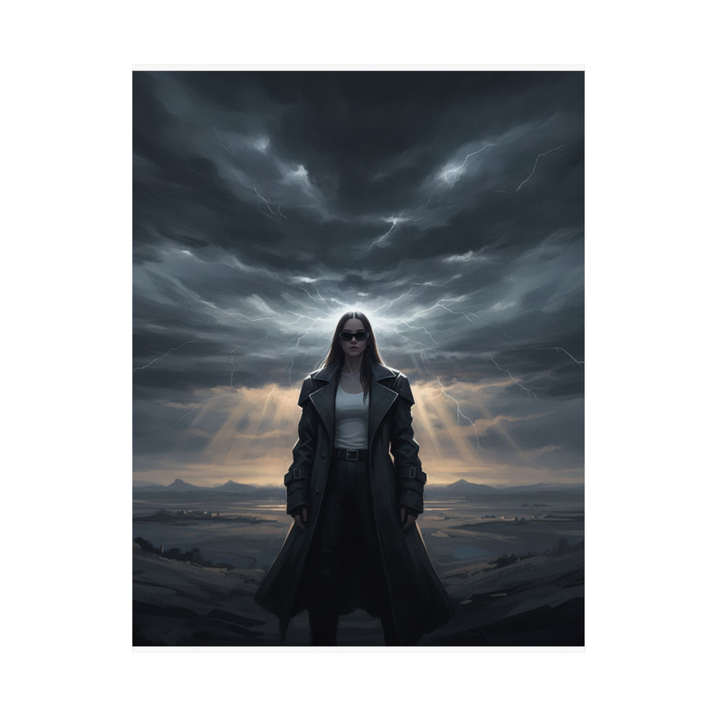 Dramatic Storm — Person — Matte Poster