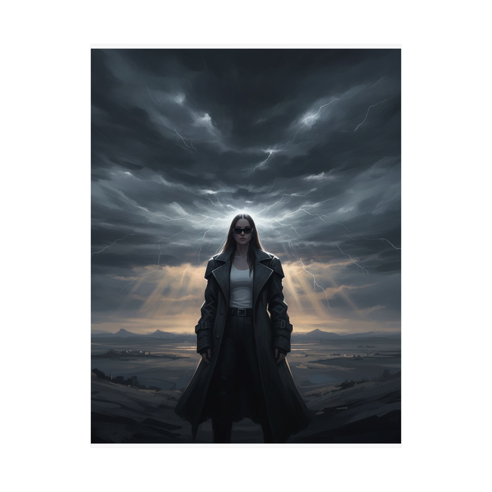 Dramatic Storm — Person — Matte Poster
