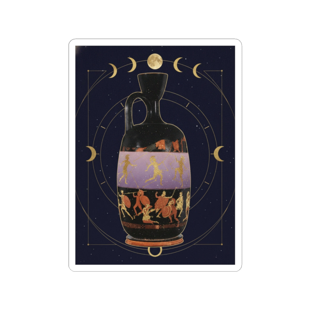 Celestial kiss-cut sticker — product view 2