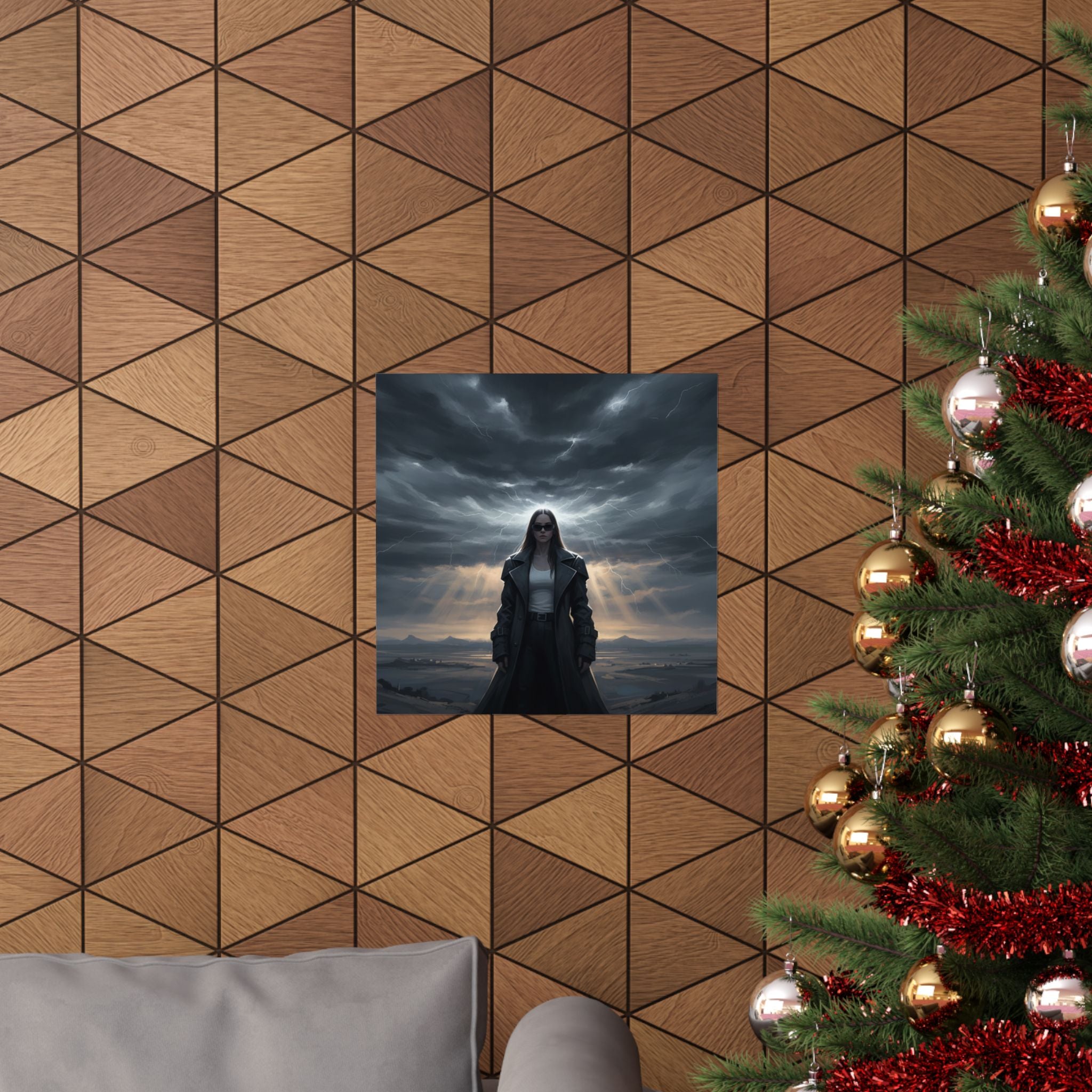 Dramatic Storm — Person — Matte Poster