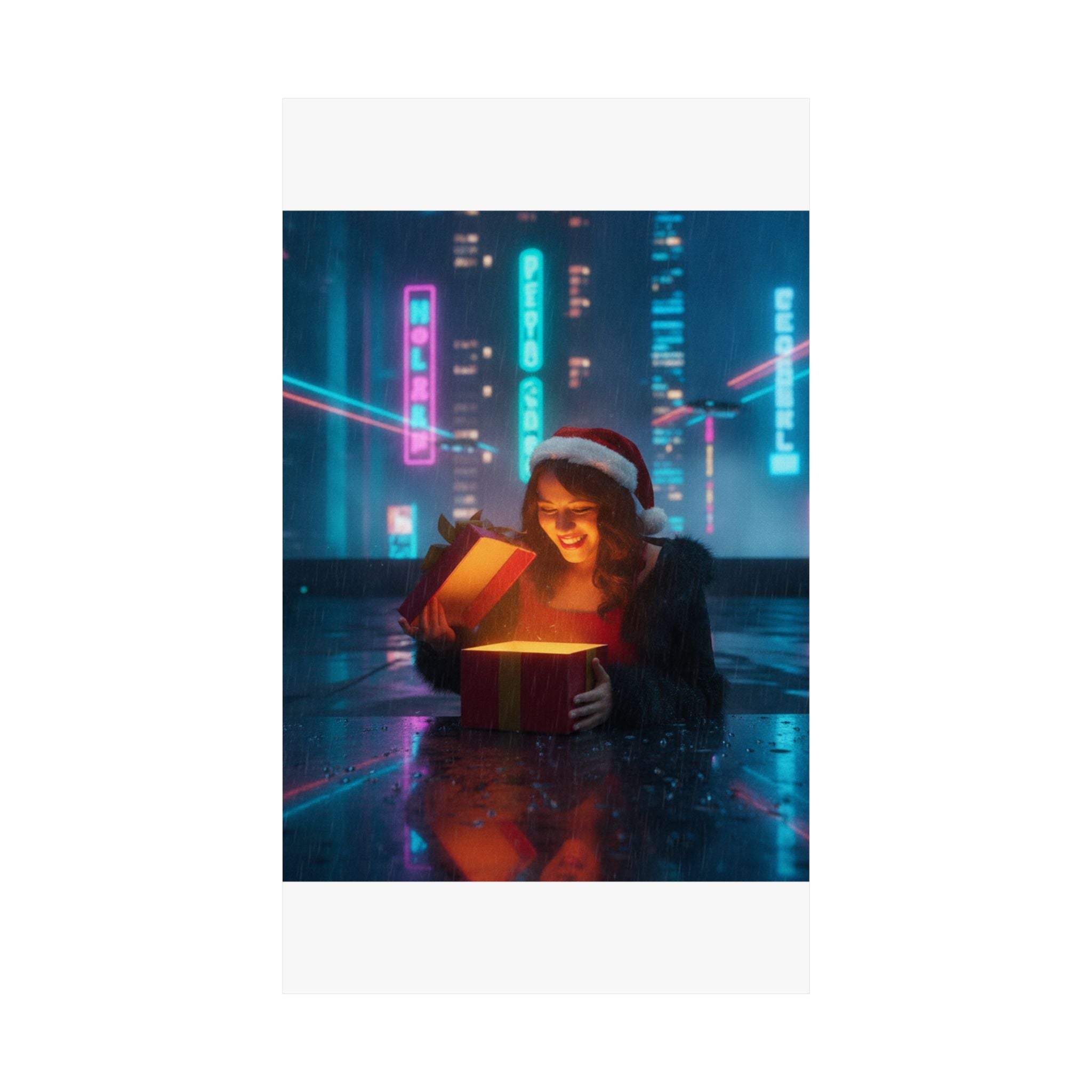 Neon Noir — Person — Matte Poster