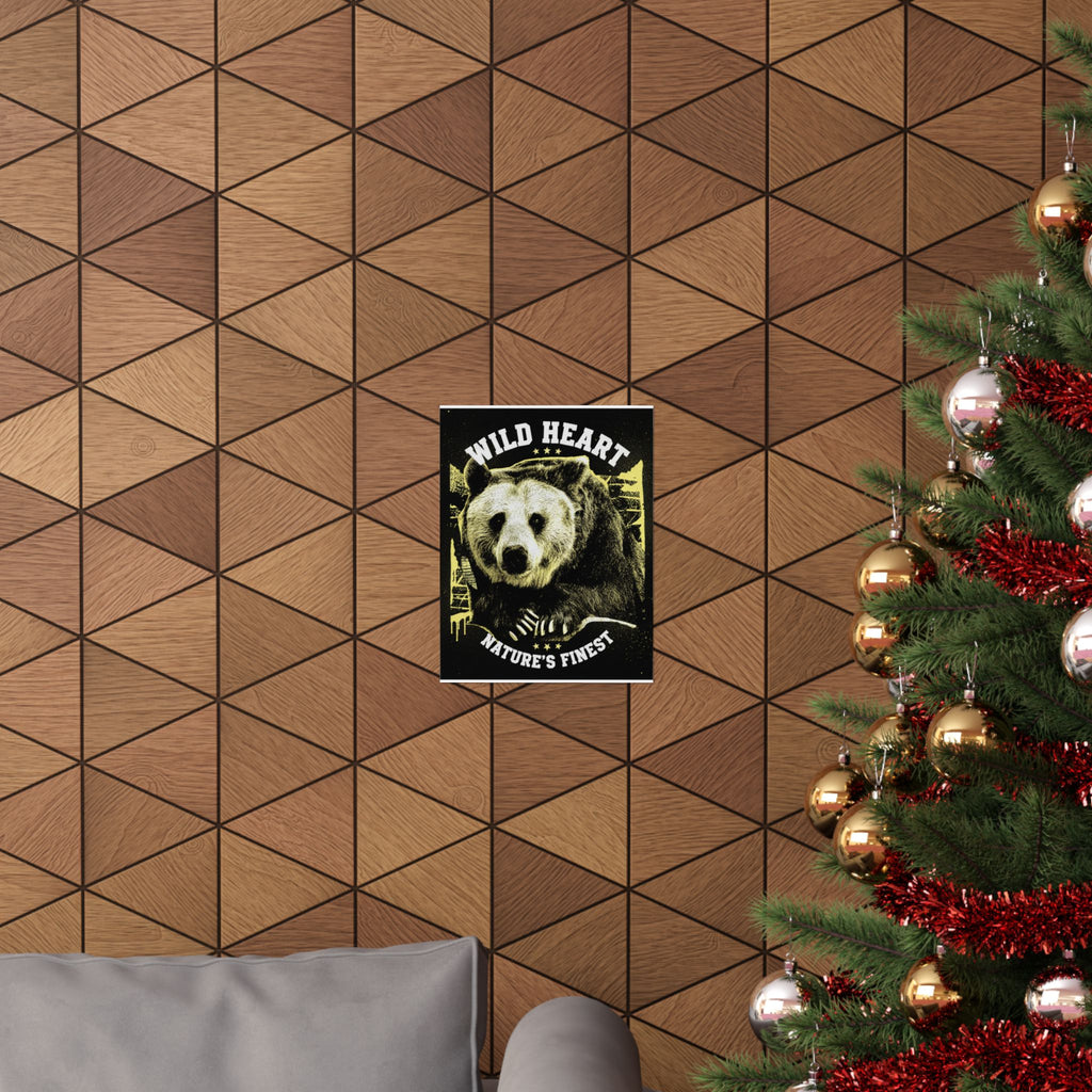 Streetwear Collage — Bear — Matte Poster