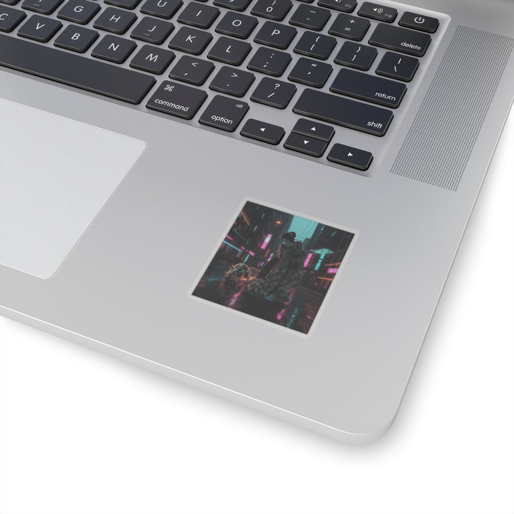 Fast Furious — New Year Greeting Card For "Rat" Year — Kiss-Cut Sticker