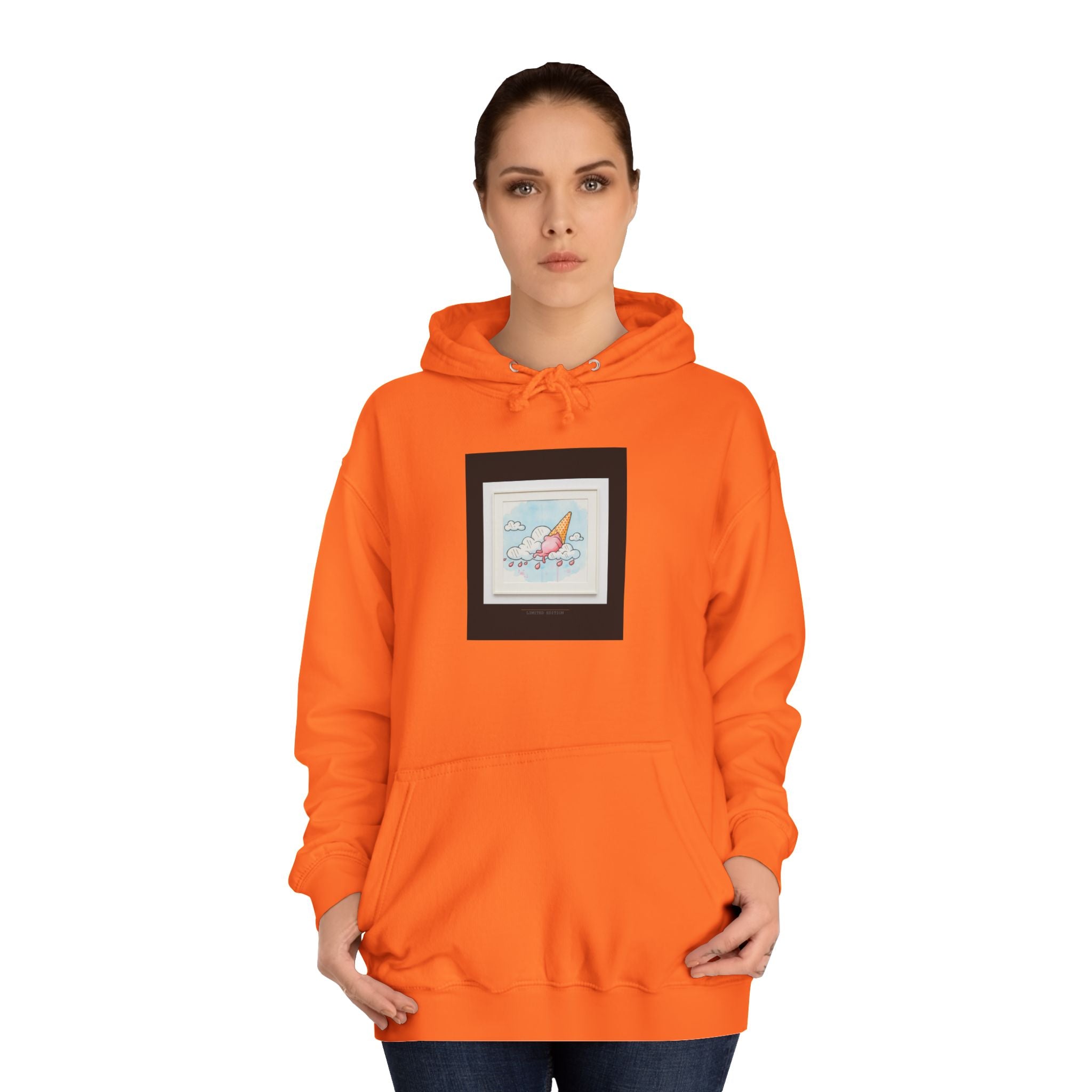Melting Ice Cream Cloud Watercolour Pullover Hoodie