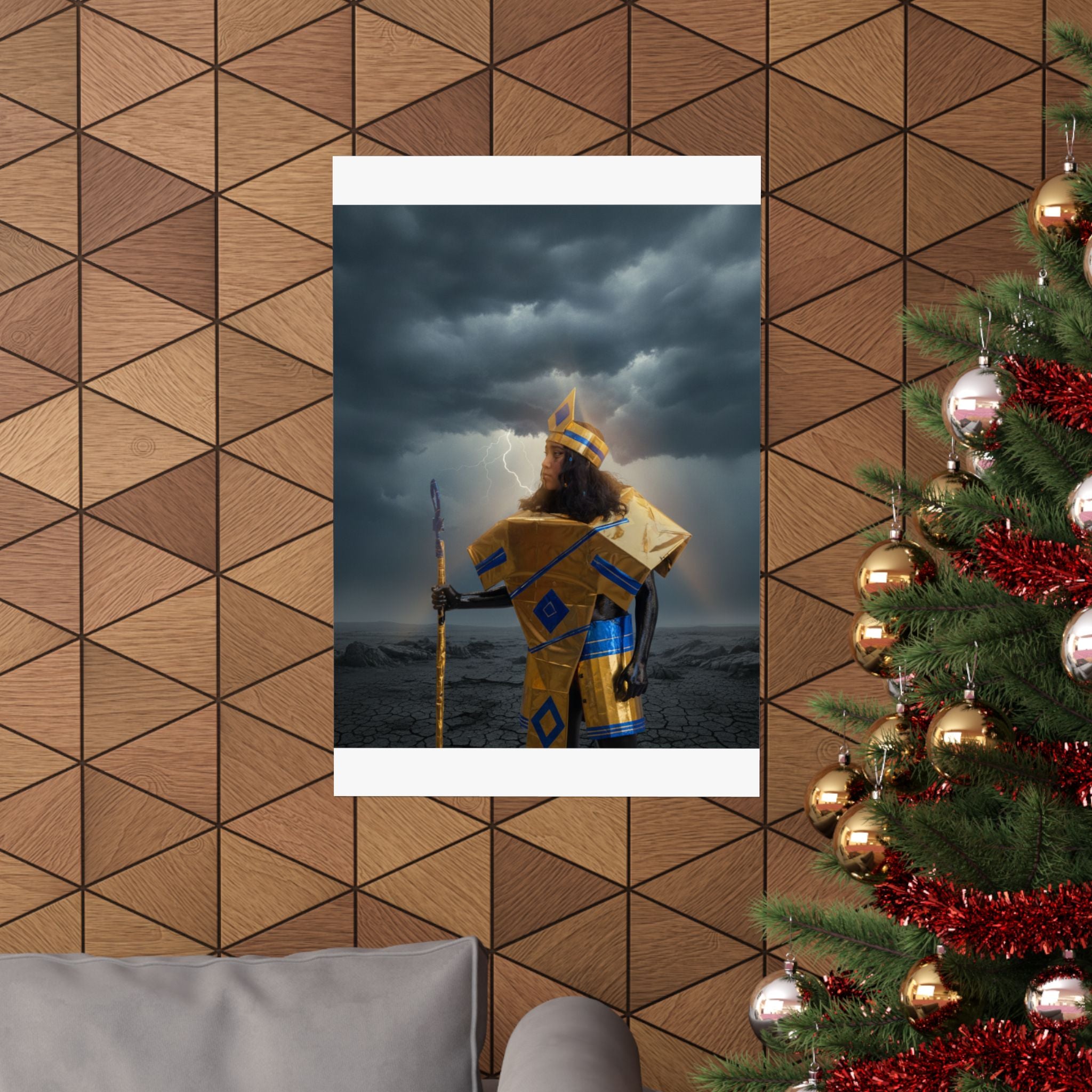 Dramatic Storm — Person — Matte Poster