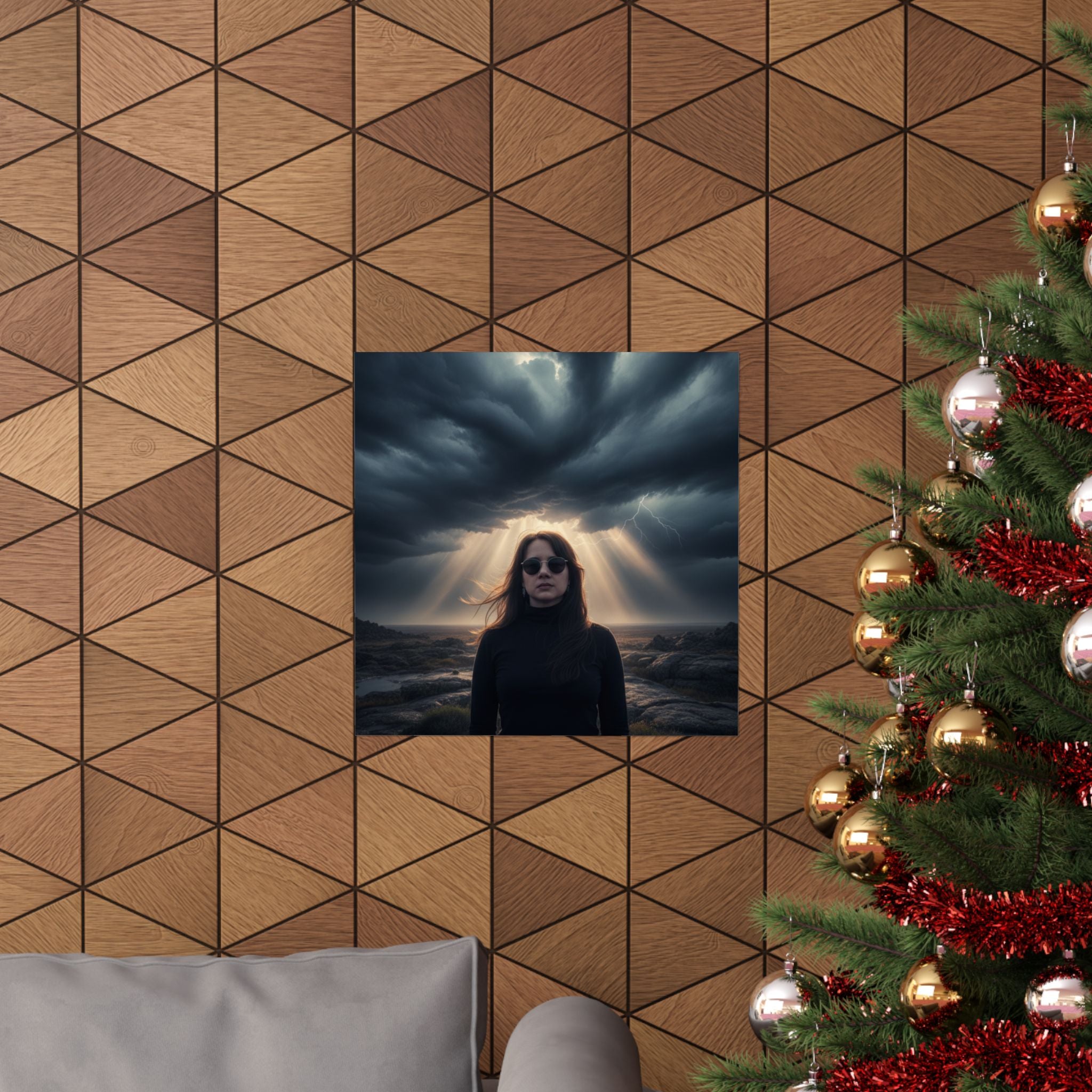 Dramatic Storm — Person — Matte Poster