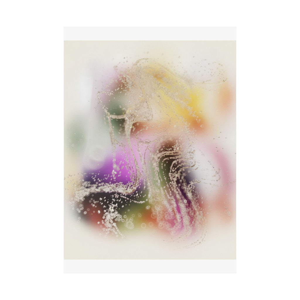 Dreamy Blurred Colour Cloud Abstract Art Poster