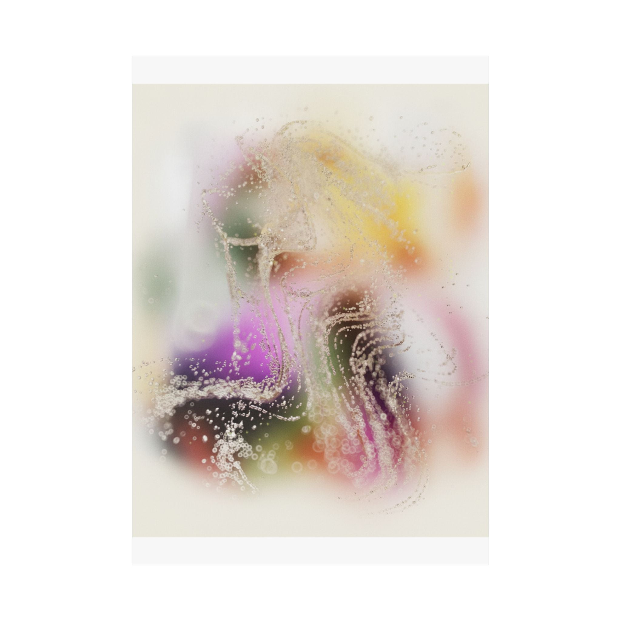 Dreamy Blurred Colour Cloud Abstract Art Poster