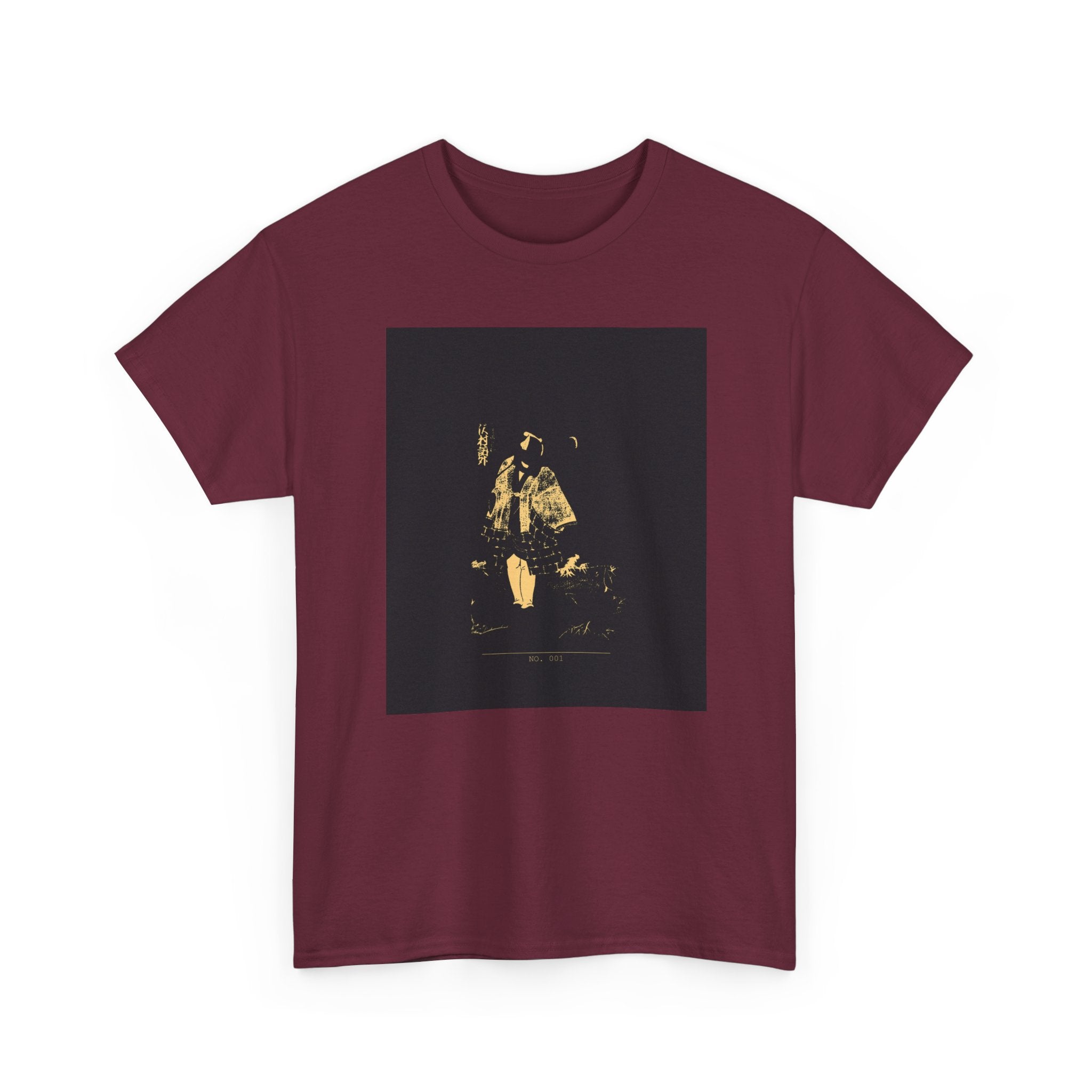 NO. 001 Gold Kabuki Samurai Ukiyo-e Graphic Tee