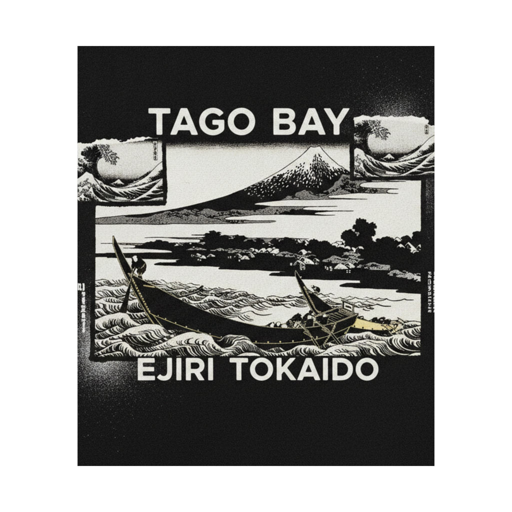 Streetwear Collage — Tago Bay Near Ejiri On The Tōkaidō (Tōkaidō Ejiri Tago No Ura Ryaku Zu), From Th — Matte Poster