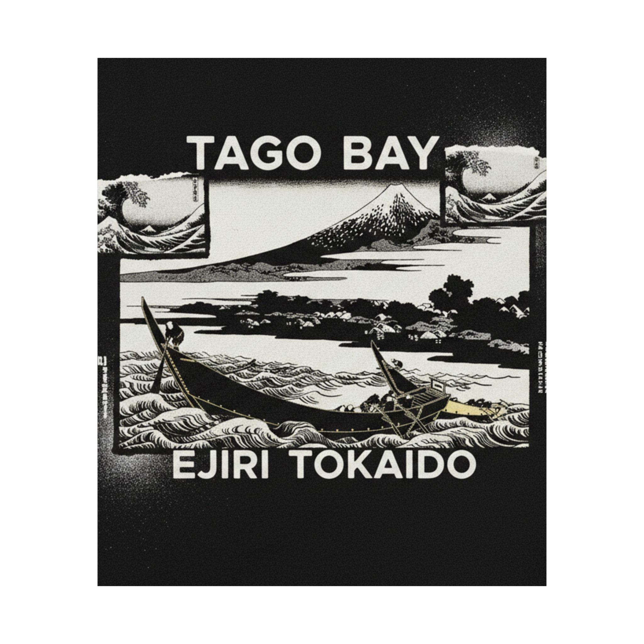 Streetwear Collage — Tago Bay Near Ejiri On The Tōkaidō (Tōkaidō Ejiri Tago No Ura Ryaku Zu), From Th — Matte Poster