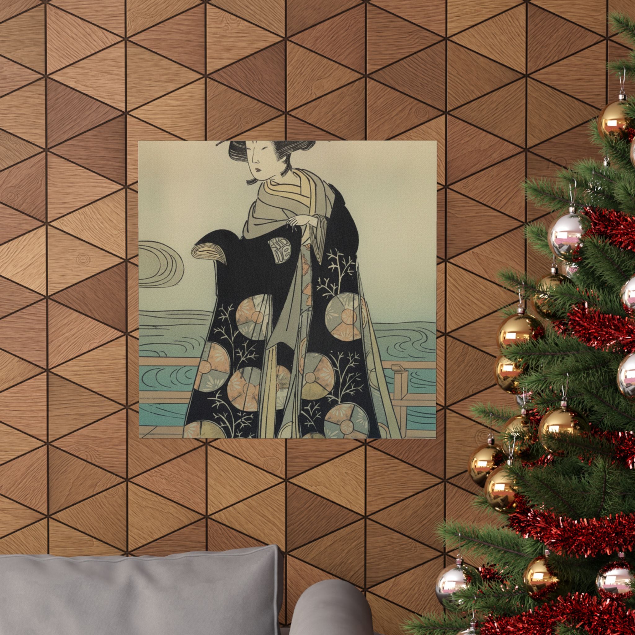 Affirmation — Yoshizawa Iroha As A Woman Standing On The Engawa Of A House By A River — Matte Poster