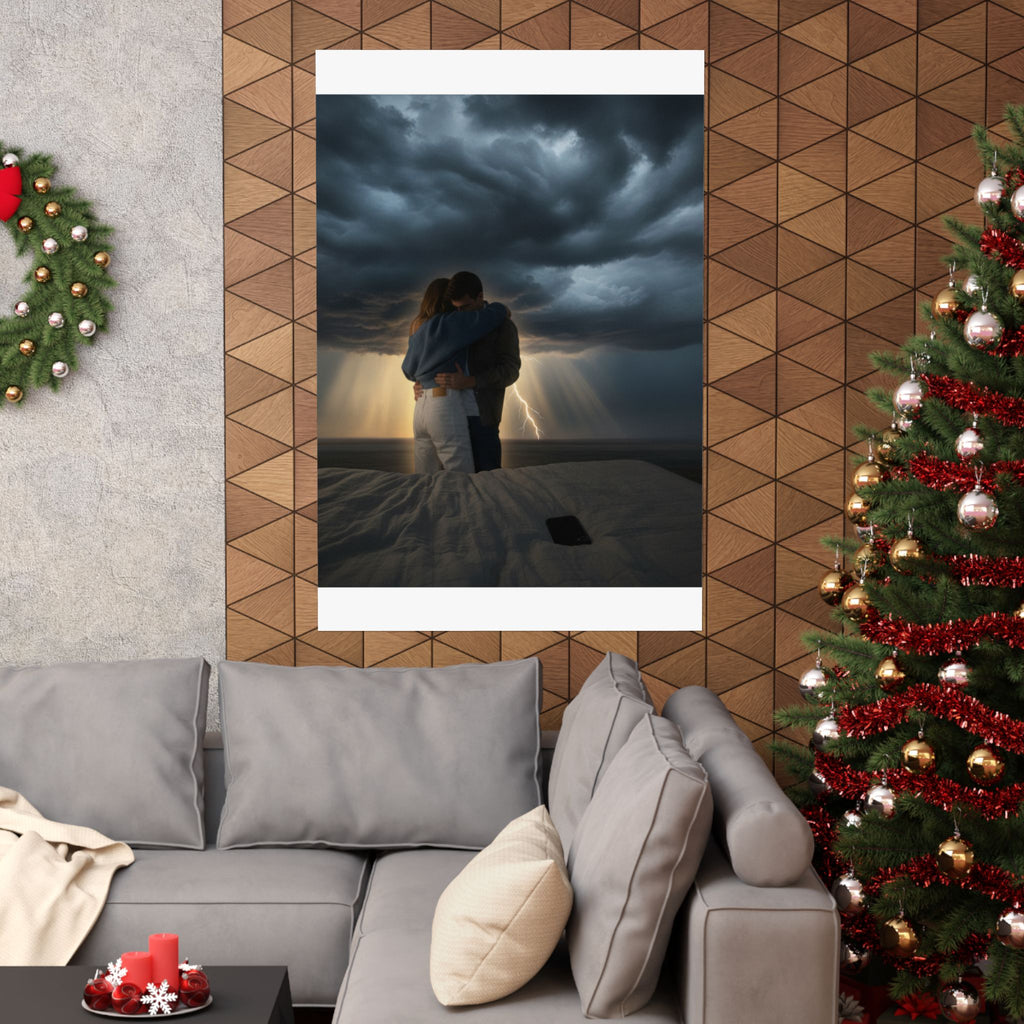 Dramatic Storm — Person — Matte Poster