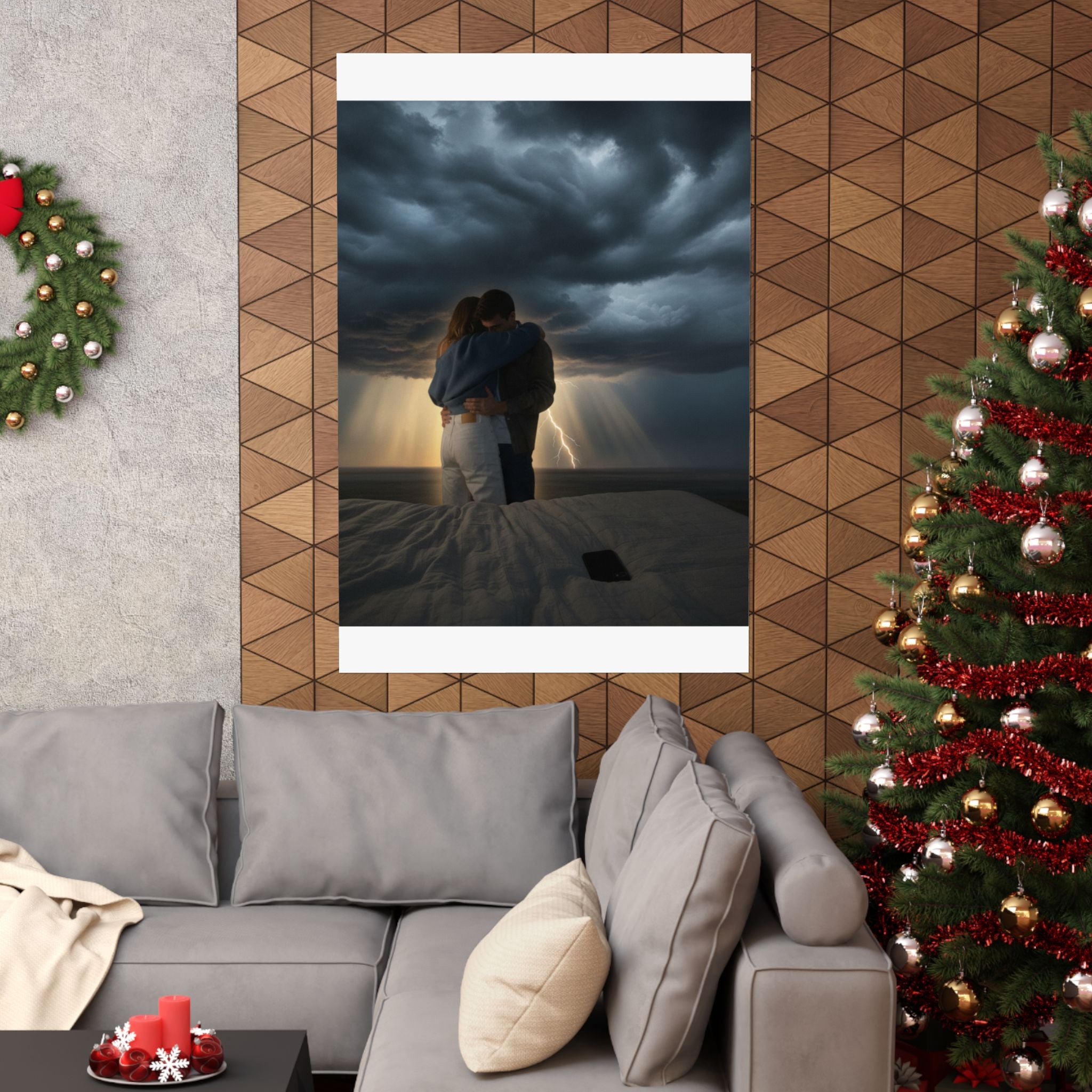 Dramatic Storm — Person — Matte Poster